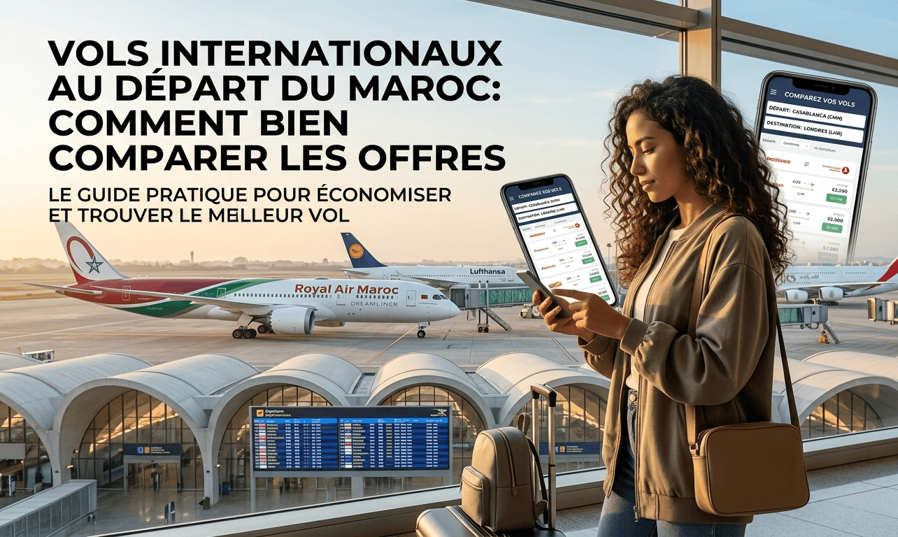 Vols internationaux au départ du Maroc : comment bien comparer les offres Vols internationaux au départ du Maroc : comment bien comparer les offres